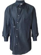 Mow Sideways Fasten Button Down Shirt