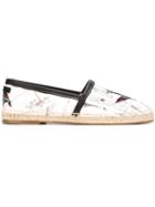 Dolce & Gabbana Hummingbird Print Espadrilles