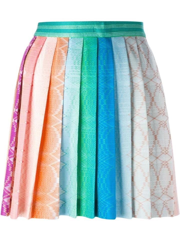 Missoni Pleated Knit Mini Skirt