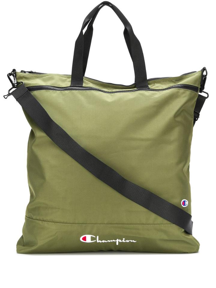 Champion Zipped Logo Tote - Green