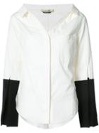 Hellessy - Bessette Contrast Cuff Shirt - Women - Silk/cotton/spandex/elastane - 10, White, Silk/cotton/spandex/elastane