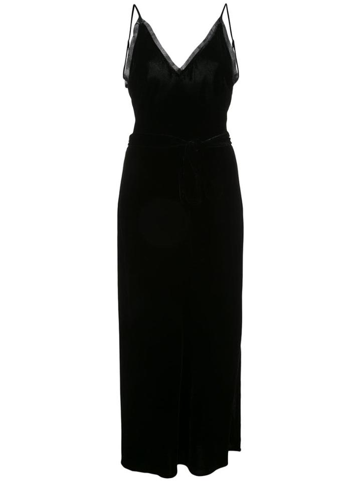 Frame Denim Tie Waist Dress - Black