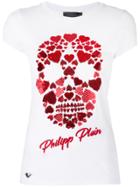 Philipp Plein Heart Skull T-shirt - White
