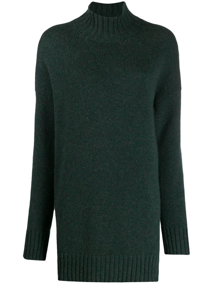 Pringle Of Scotland Oversized Roll-neck Jumper - Green