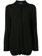 Alberta Ferretti Button Up Blouse - Black