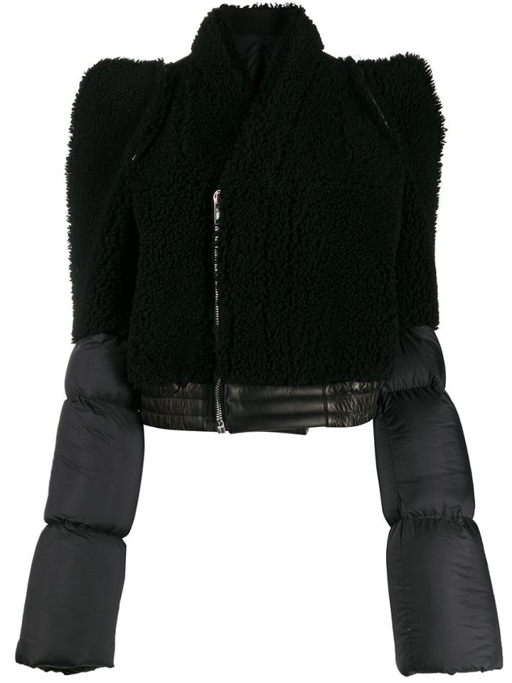 Rick Owens Contrast Padded Jacket - Black