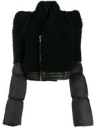 Rick Owens Contrast Padded Jacket - Black