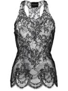 Erika Cavallini Scalloped Hem Lace Tank