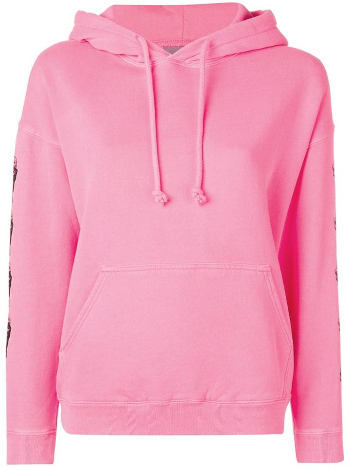 Ashley Williams Printed Hoodie - Pink