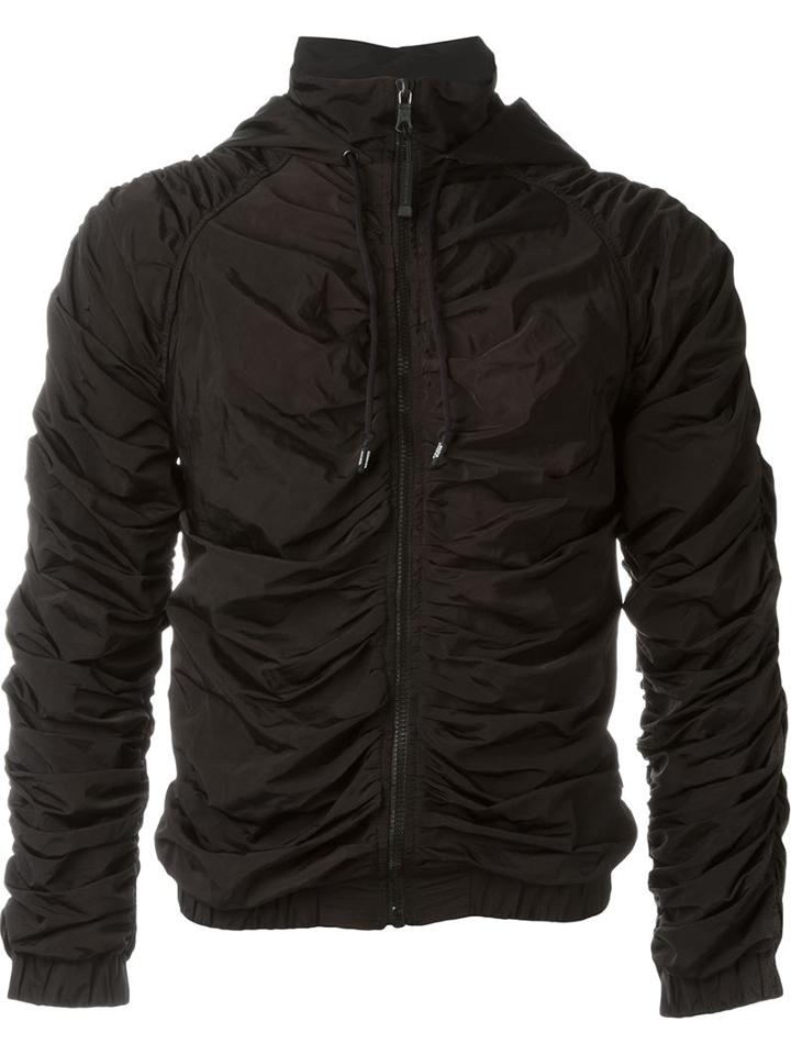 Nasir Mazhar Ruched Zip-up Hoodie