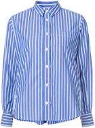 Sacai Button-up Striped Shirt - Blue