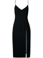 Christopher Esber - Ribeiro Crystal Slit Dress - Women - Polyester - 10, Black, Polyester