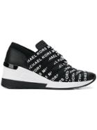 Michael Michael Kors Bandage Logo Sneakers - Black