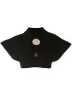 Jacquemus - Oversized Button Knitted Top - Women - Cotton - 36, Black, Cotton