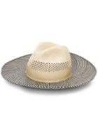 Borsalino Striped Sun Hat - Neutrals