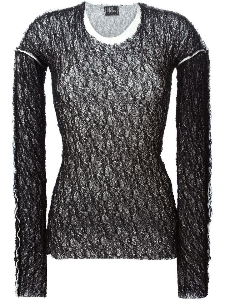 Lost & Found Ria Dunn Layered Mesh Sweater