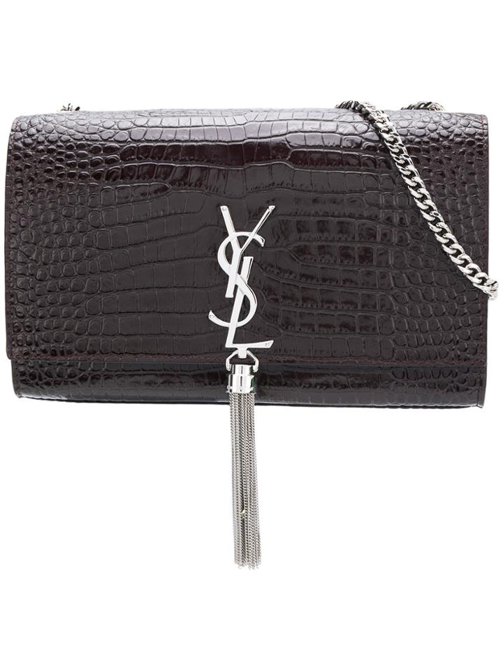 Saint Laurent Kate Tassel Shoulder Bag - Brown