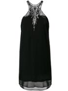 Marcelo Burlon County Of Milan Wings Embroidered Dress - Black