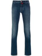 Jacob Cohen Acid Wash Straight Leg Jeans - Blue