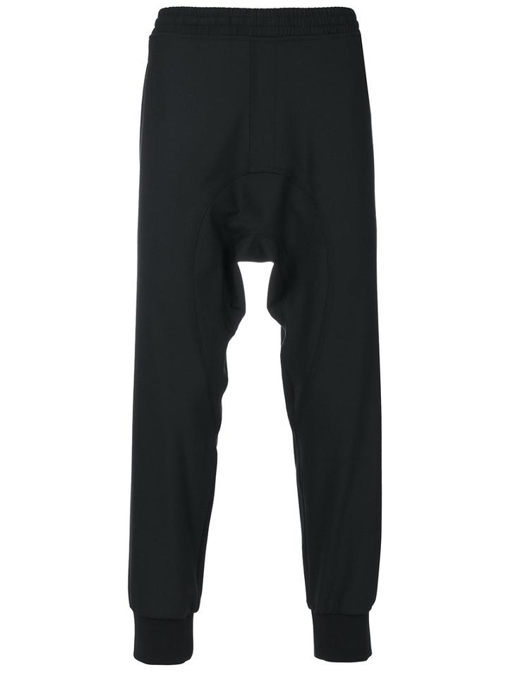 Neil Barrett - Drop-crotch Trousers - Men - Cotton/polyester/spandex/elastane/virgin Wool - 46, Black, Cotton/polyester/spandex/elastane/virgin Wool