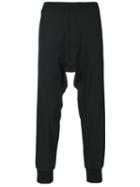 Neil Barrett - Drop-crotch Trousers - Men - Cotton/polyester/spandex/elastane/virgin Wool - 46, Black, Cotton/polyester/spandex/elastane/virgin Wool
