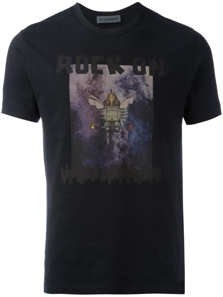 Jil Sander Robot Print T-shirt - Black