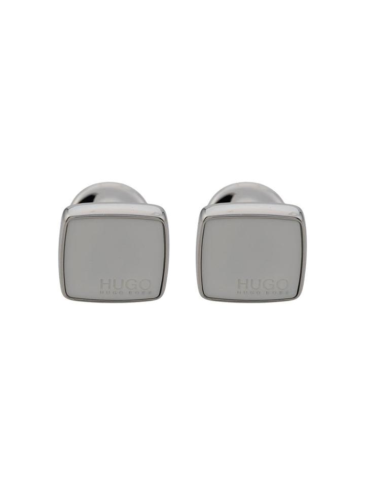 Hugo Hugo Boss Logo Square Cufflinks - Silver