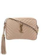 Saint Laurent Matelassé Leather Loulou Bag - Brown