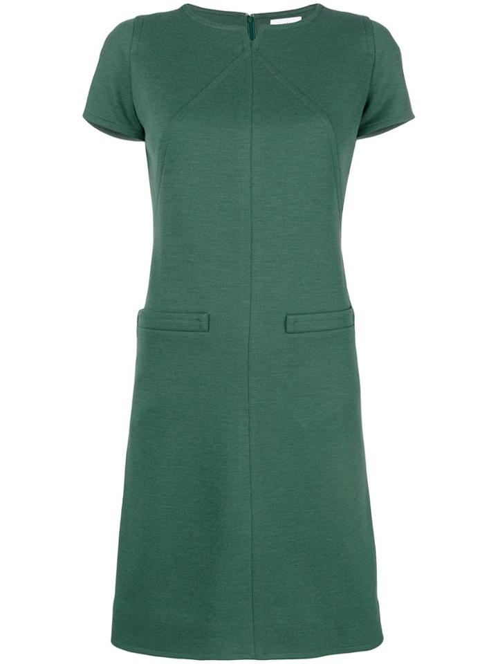 Courrèges Flared Short Dress - Green