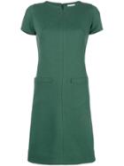 Courrèges Flared Short Dress - Green