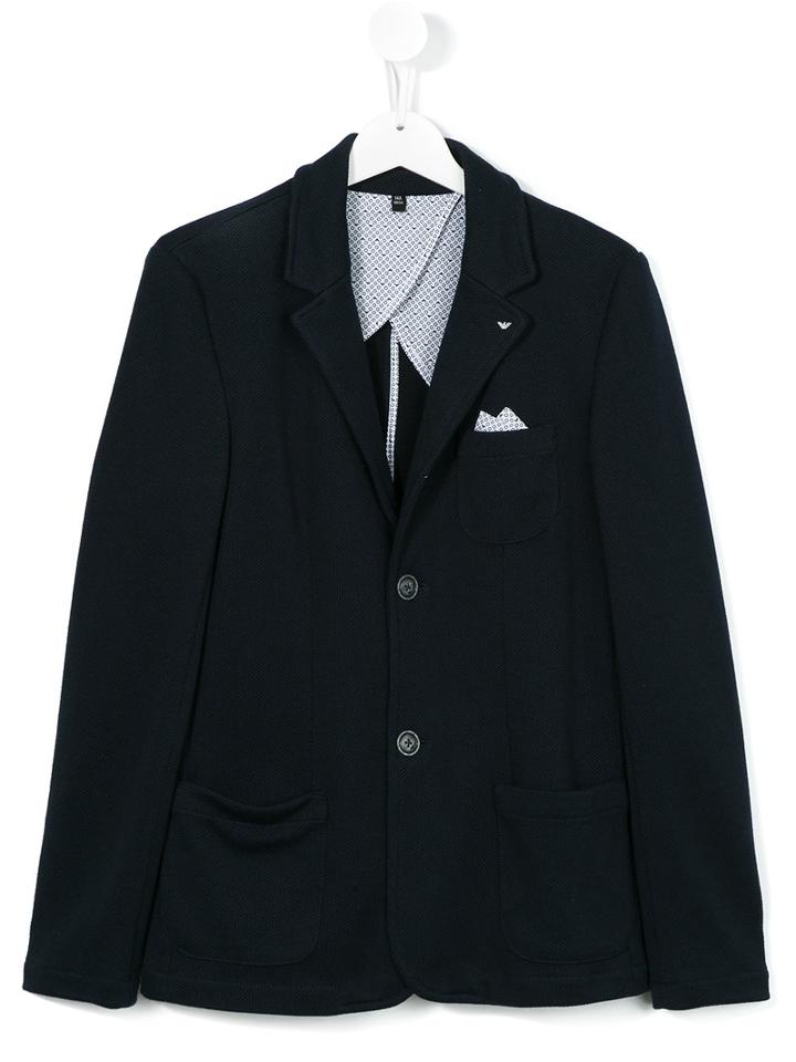 Armani Junior Classic Blazer, Boy's, Size: 13 Yrs, Black