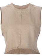 Daniel Patrick Cropped Vest, Women's, Size: Xs, Beige, Cotton
