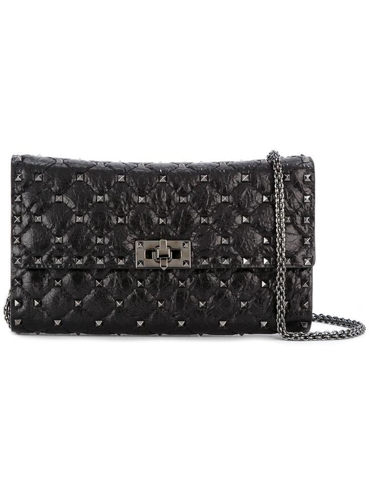 Valentino Valentino Garavani Rockstud Spike Leather Shoulder Bag -