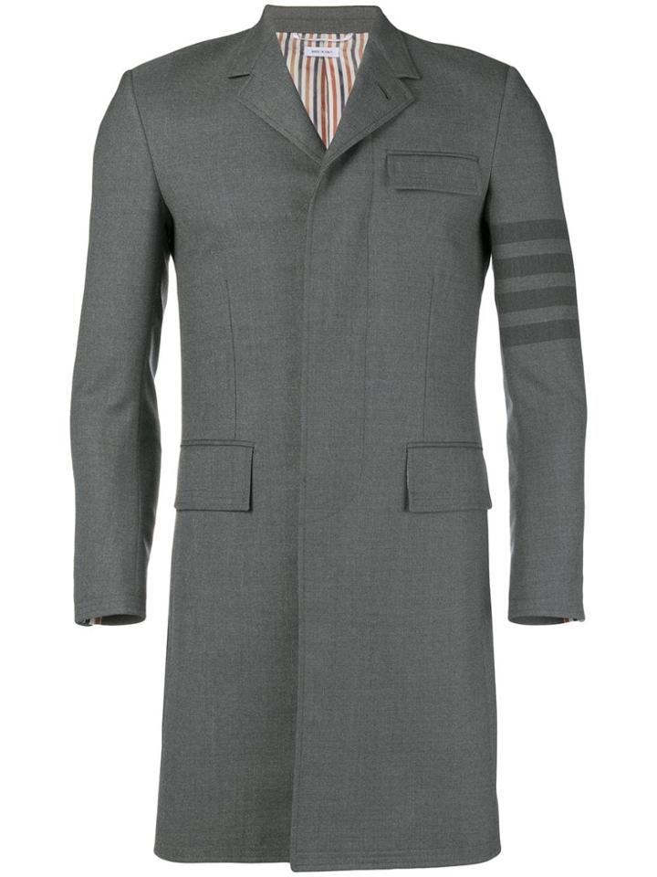 Thom Browne 4-bar High-armhole Chesterfield - Grey
