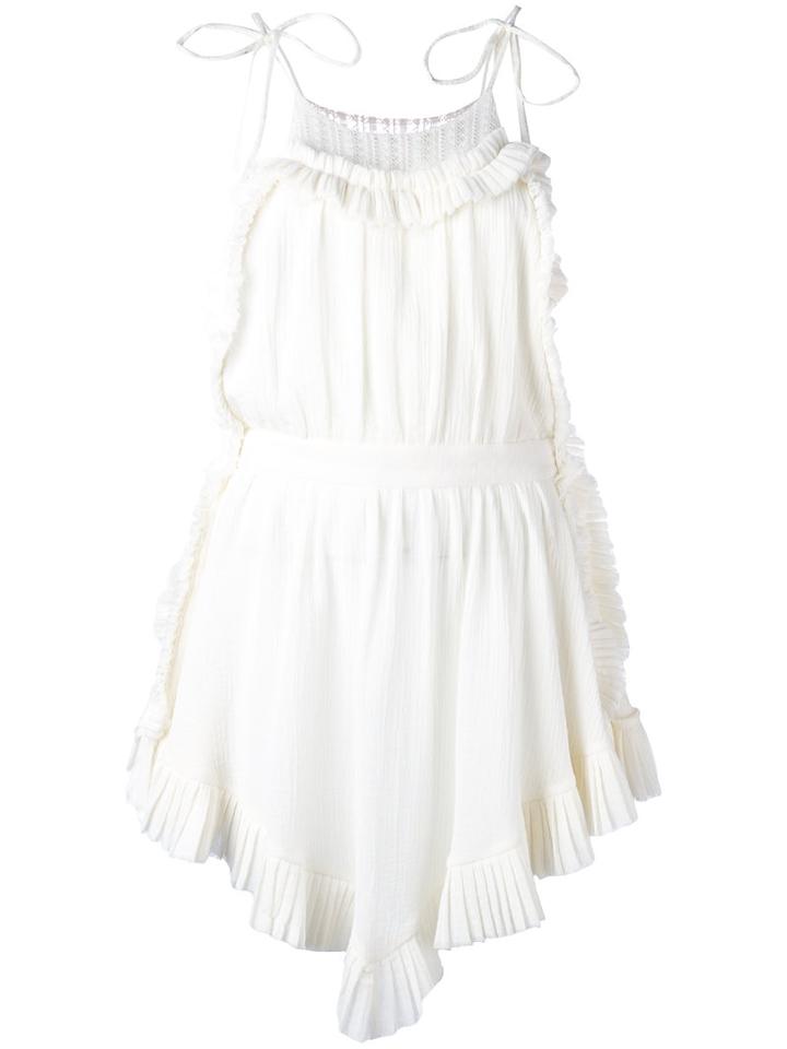 Philosophy Di Lorenzo Serafini - Pleated Tank Top - Women - Cotton - 38, Women's, White, Cotton
