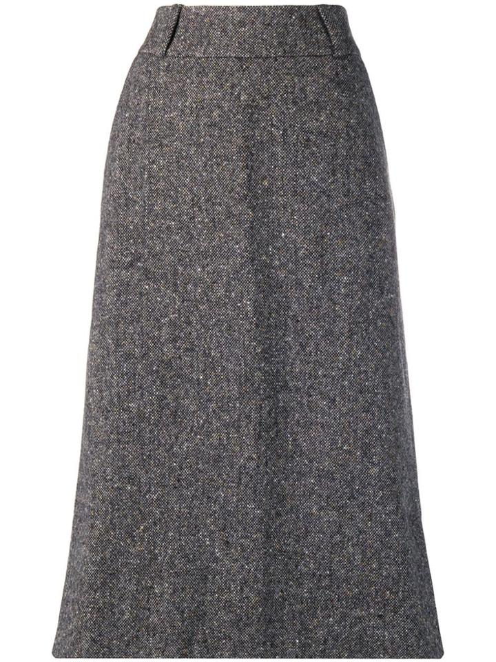 Margaret Howell Tailored Donegal Skirt - Grey