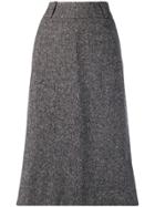 Margaret Howell Tailored Donegal Skirt - Grey