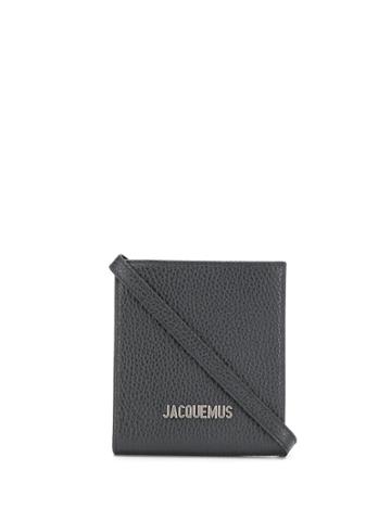 Jacquemus Men Logo Plaque Small Shoulder Bag - Black
