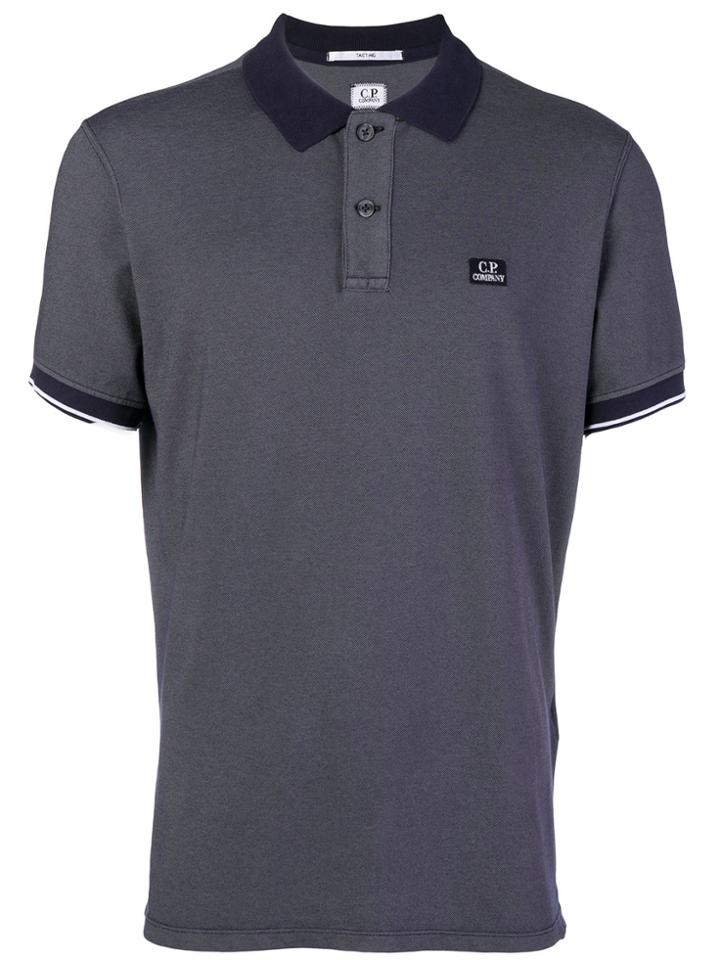 Cp Company Piqué Polo Shirt - Blue