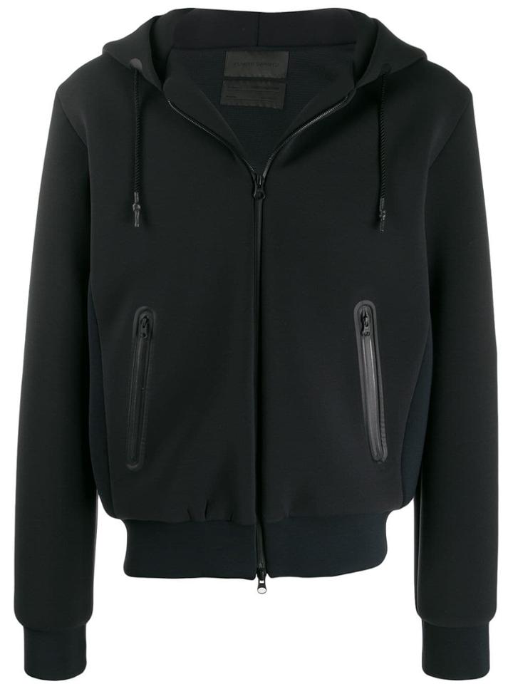 Fumito Ganryu Zipped Hooded Jacket - Black