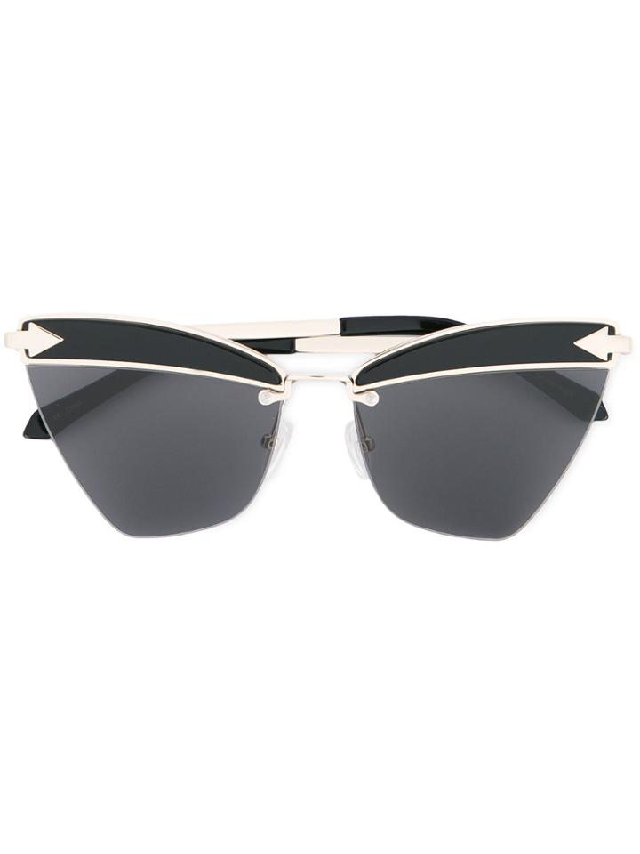 Karen Walker Eyewear Cat Eye Sunglasses - Black