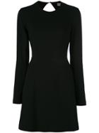 Saint Laurent Tie Back Mini Dress - Black