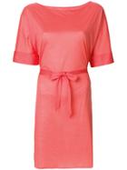 Eres Belted Beach Dress - Pink & Purple