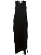 Lost & Found Rooms Long Sleeveless Dress, Women's, Size: Large, Black, Cotton