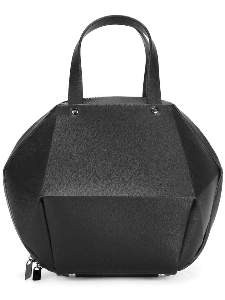 Pleats Please By Issey Miyake Structured Tote, Women's, Black, Nylon/pvc