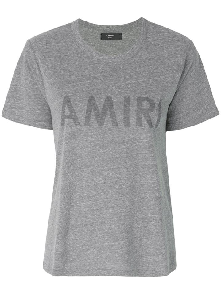 Amiri Logo Printed T-shirt - Grey