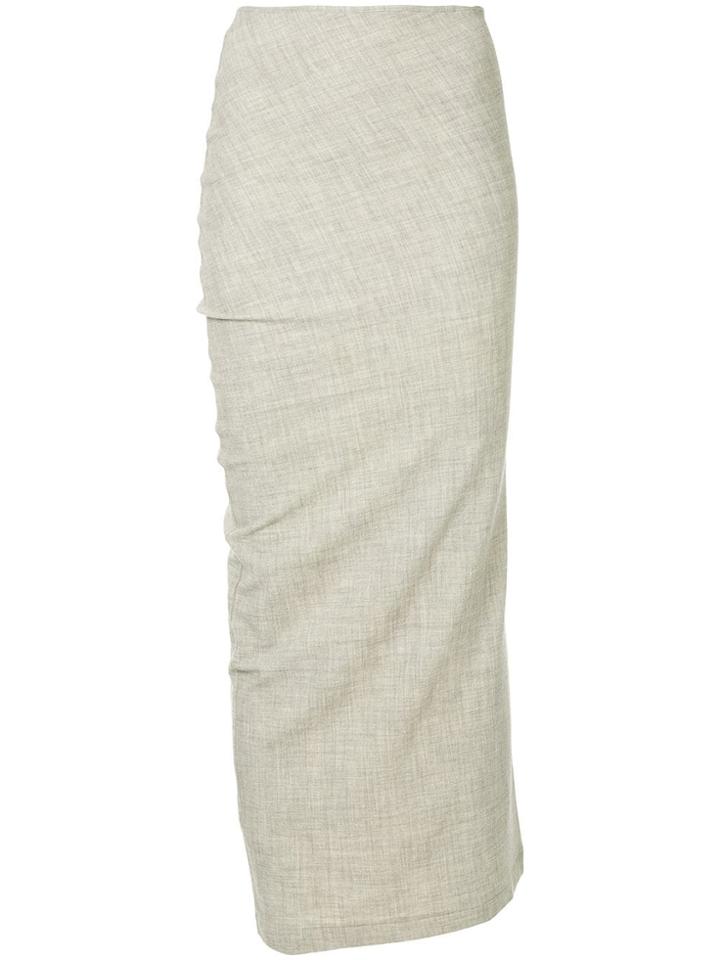 Comme Des Garçons Vintage Stretchy Long Skirt - Grey