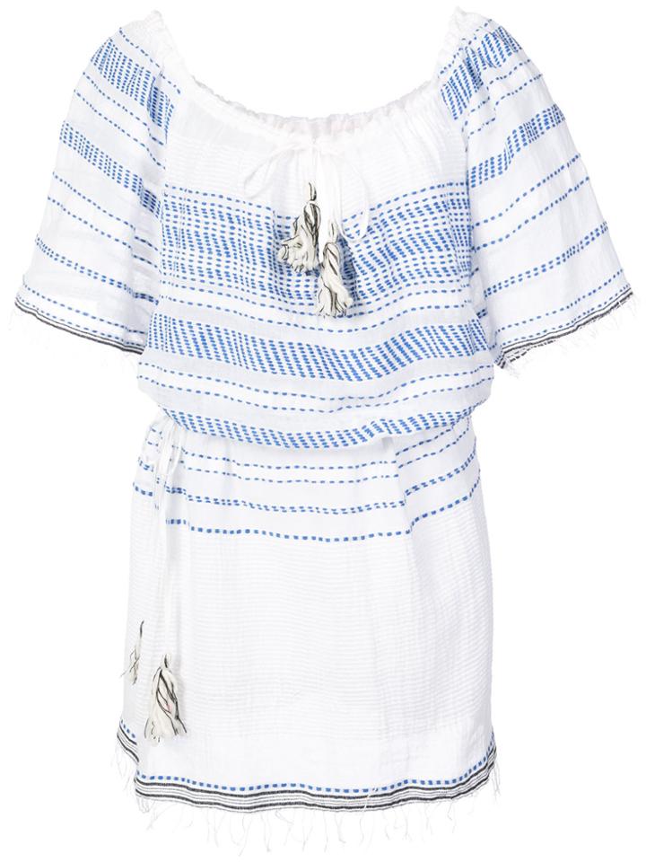 Lemlem Tiki Drawstring Cover Up - White