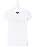 Ralph Lauren Kids Teen Logo Print T-shirt - White