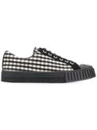 Adieu Paris Check Low-top Sneakers - Black